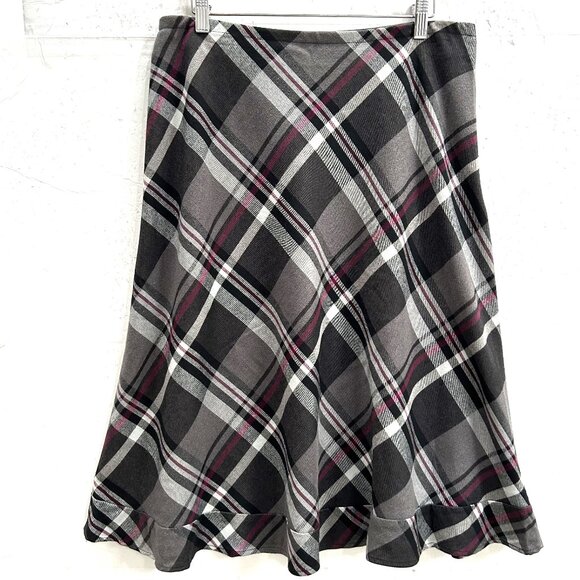 Croft & Barrow Plaid Midi Skirt Plus size - Picture 1 of 6